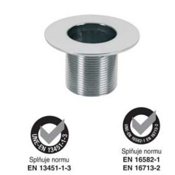 Tryska sací nerez d50