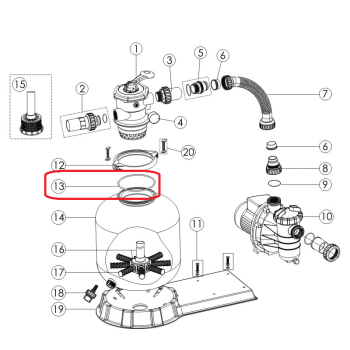 Těsnění pod 6-ti ventil TOP SS (FSP)