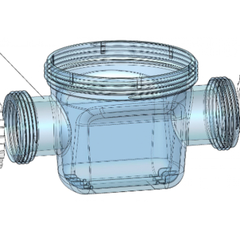 Tělo cely Zelia ZLT (spodní transparentní)