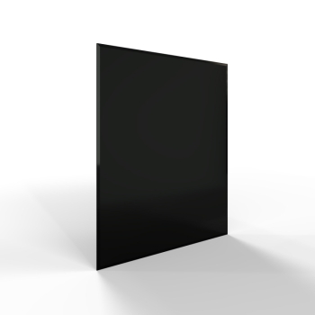 Sklo pod kamna - FLAMINGO Obdelník 850x1000 mm, černé, fazeta / 6 mm