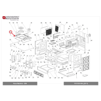 La Nordica - litinový rám pro sporák ROSA maiolica č. 31