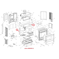 La Nordica - žáruvzdorná deska pro kamna JENNIFER, JENNIFER 2.0, TAHITI, TAHITI EPS