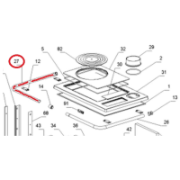 La Nordica - náhradní chromované madlo levé - Rosetta, Regina 350