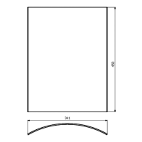 Náhradní sklo pro AQUA12 - Sklo Aquaflam 7,12 PANORAMA + Masterflamme (Piccolo,Medie,Grande)