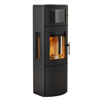 Krbová kamna teplovzdušná Heta Scan-Line 820MB - ploché boky, boční prosklení