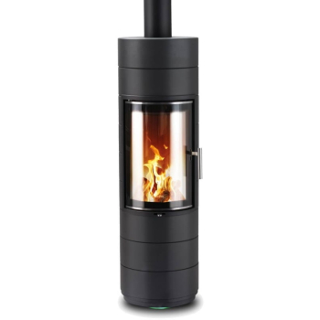 Krbová kamna teplovzdušná Leda Peppa - černý lak