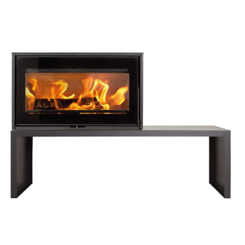 Krbová kamna teplovzdušná Heta Scan-Line 100R na lavici