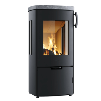 Krbová kamna teplovzdušná Heta Icon-Line Eclipse s bočním prosklením