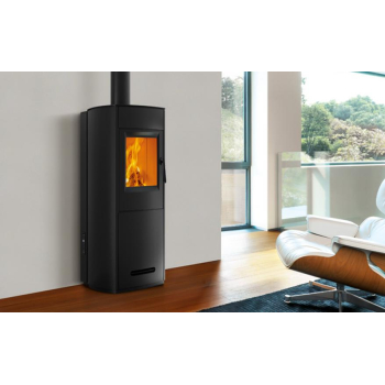 Krbová kamna teplovzdušná Piazzetta E228 Steel - hybridní kamna