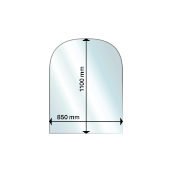 Aduro - půlkruh - sklo pod kamna