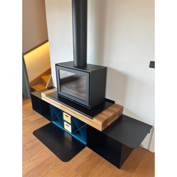 Krbová kamna teplovzdušná Wanders WAN 2060 BE Low/Wall