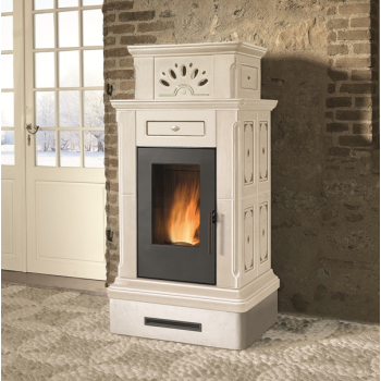 Krbová kamna teplovzdušná Piazzetta Canazei - pelety