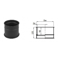 Karl Dvoustěnná zděř, průměr 150mm (síla 2mm) - šedá