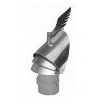 Karl komínová hlavice K 30 výklopná - redukce na nerez rouru, průměr 150mm