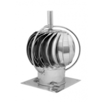 Karl komínová hlavice S 15 výklopná - čtvercová podstava, průměr 150mm