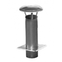 Karl nerezová komínová stříška - čtvercová podstava, průměr 250mm