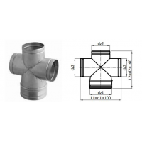 Karl X-kus redukční, průměr 150 / 3 x 125mm