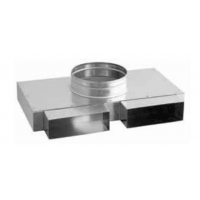 Karl přechodka - 2 x kanál 2x 150 x 50mm / ohebné potrubí 150mm