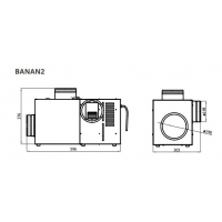 Karl ventilační sestava BANAN2, průměr 150mm