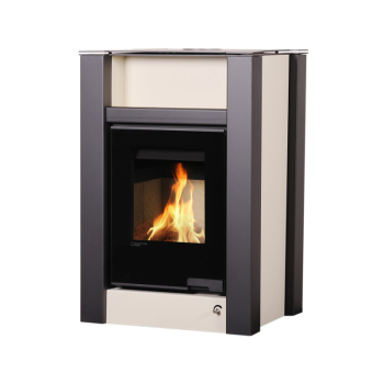 Krbová kamna AQUAFLAM VARIO ® LEND 11kW krémová (teplovzdušná verze)