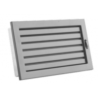 Karl STYLE ventilační mřížka  s uzavíratelnou žaluzií, 220 x 220mm - bílá