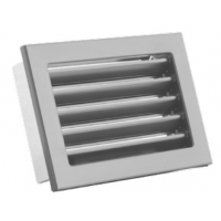 Karl STYLE ventilační mřížka  s pevnou žaluzií, 220 x 90mm - černá