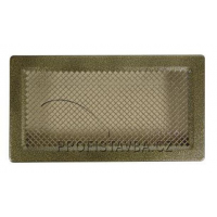 Karl KLASIK ventilační mřížka  bez žaluzie 192 x 123mm - zlatá patina