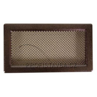 Karl KLASIK ventilační mřížka  bez žaluzie 192 x 123mm - měděná patina