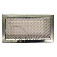 Karl KLASIK ventilační mřížka  bez žaluzie 340 x 186mm - chrom-nikl