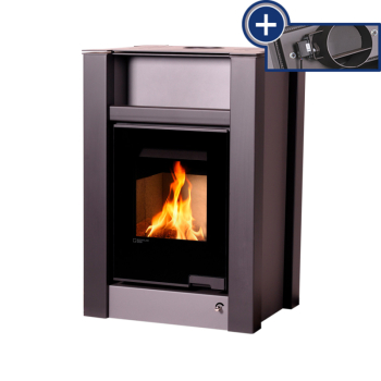 Krbová kamna AQUAFLAM VARIO ® LEND 11/7kW šedá, elektronická regulace