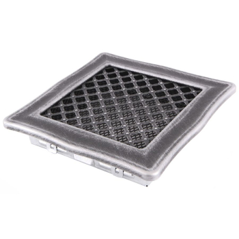 Krbová mřížka 16x16 cm, PREMIUM DECO stříbrná patina