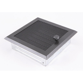 Krbová mřížka 16x16 cm, PREMIUM grafit s žaluzií