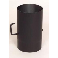 Morafis roura s klapkou 0,25m / 150mm (síla 1,5mm) - černá