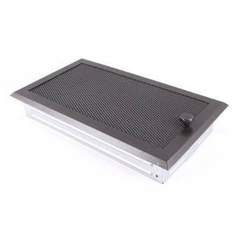 Krbová mřížka 16x32 cm, PREMIUM grafit s žaluzií