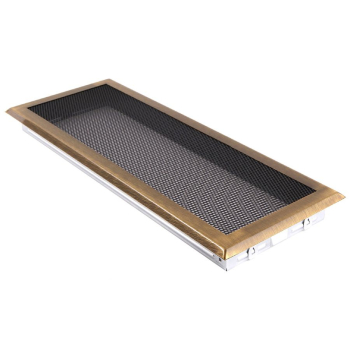 Krbová mřížka 16x45 cm, PREMIUM mosazná patina