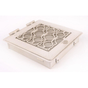 Krbová mřížka PREMIUM STYL 21x21 cm, bílá - antik