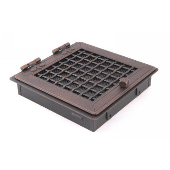 Krbová mřížka PREMIUM STYL 21x21 cm, měděná patina s žaluzií