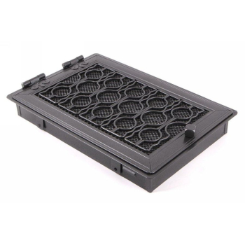 Krbová mřížka PREMIUM STYL 21x32 cm, grafit s žaluzií