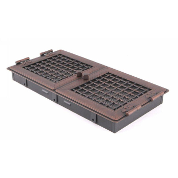 Krbová mřížka PREMIUM STYL 21x43 cm, měděná patina