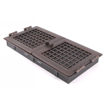 Krbová mřížka PREMIUM STYL 21x43 cm, měděná patina s žaluzií