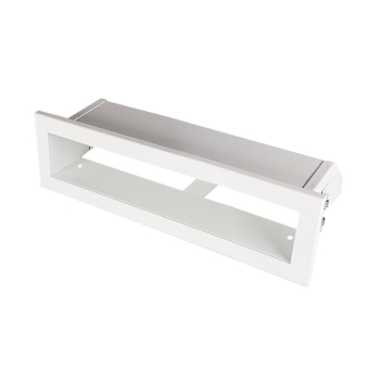 Krbová mřížka OTEVŘENÁ 40x6 cm, bílá