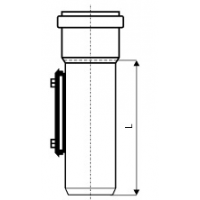 KGRE čistící tvarovka, obdélníkový uzávěr DN 125