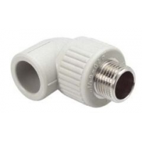 PPR - KOLENO 90° S KOVOVÝM ZÁVITEM VNĚJŠÍM D 20x3/4 - Ekoplastik