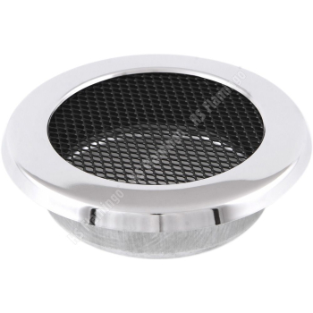 Krbová mřížka KULATÁ 160 mm chrom