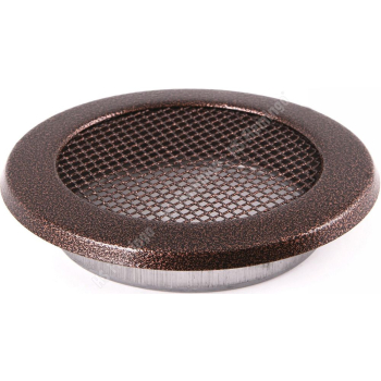 Krbová mřížka KULATÁ 160 mm stará měď