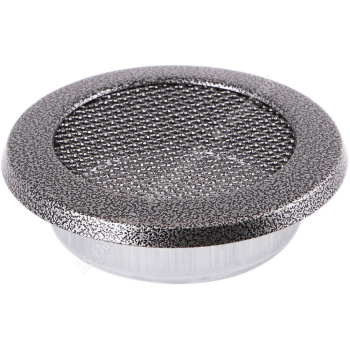 Krbová mřížka KULATÁ 160 mm staré stříbro