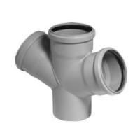 HTDA dvojitá odbočka DN 110/110/110 87°