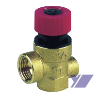 BIANCHI - pojistný ventil s vývodem na manometr, typ 447D - 1/2, tlak 1,8