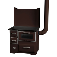 MBS - sporák SD 7 N NEW LINE HNĚDÁ pravý