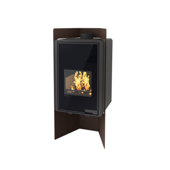 Krbová kamna FLAMINGO DELUXE ® PULAU, hnědá - sametová